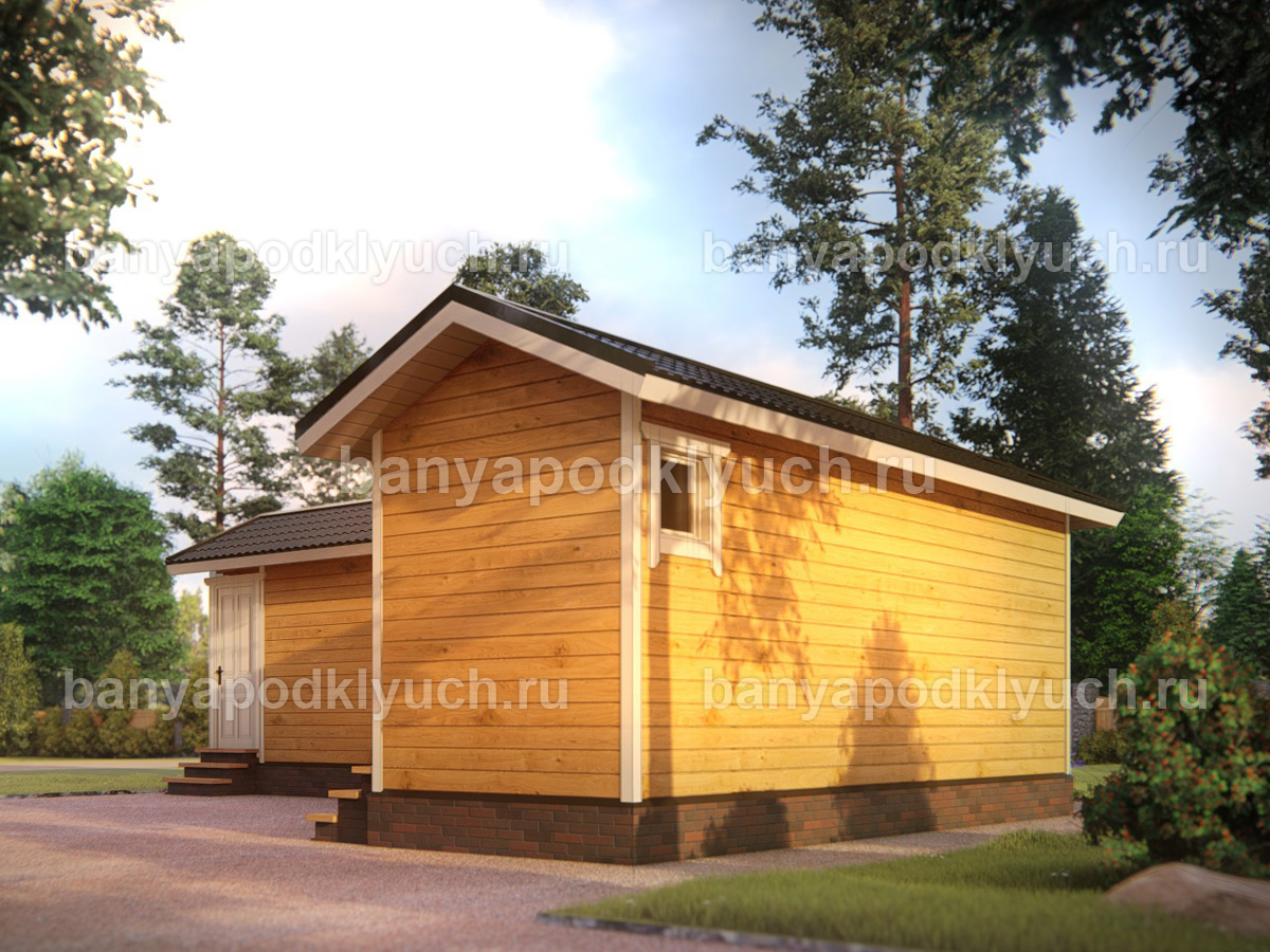Баня из бруса 9.3x6 м Баня из бруса 9.3x6 м